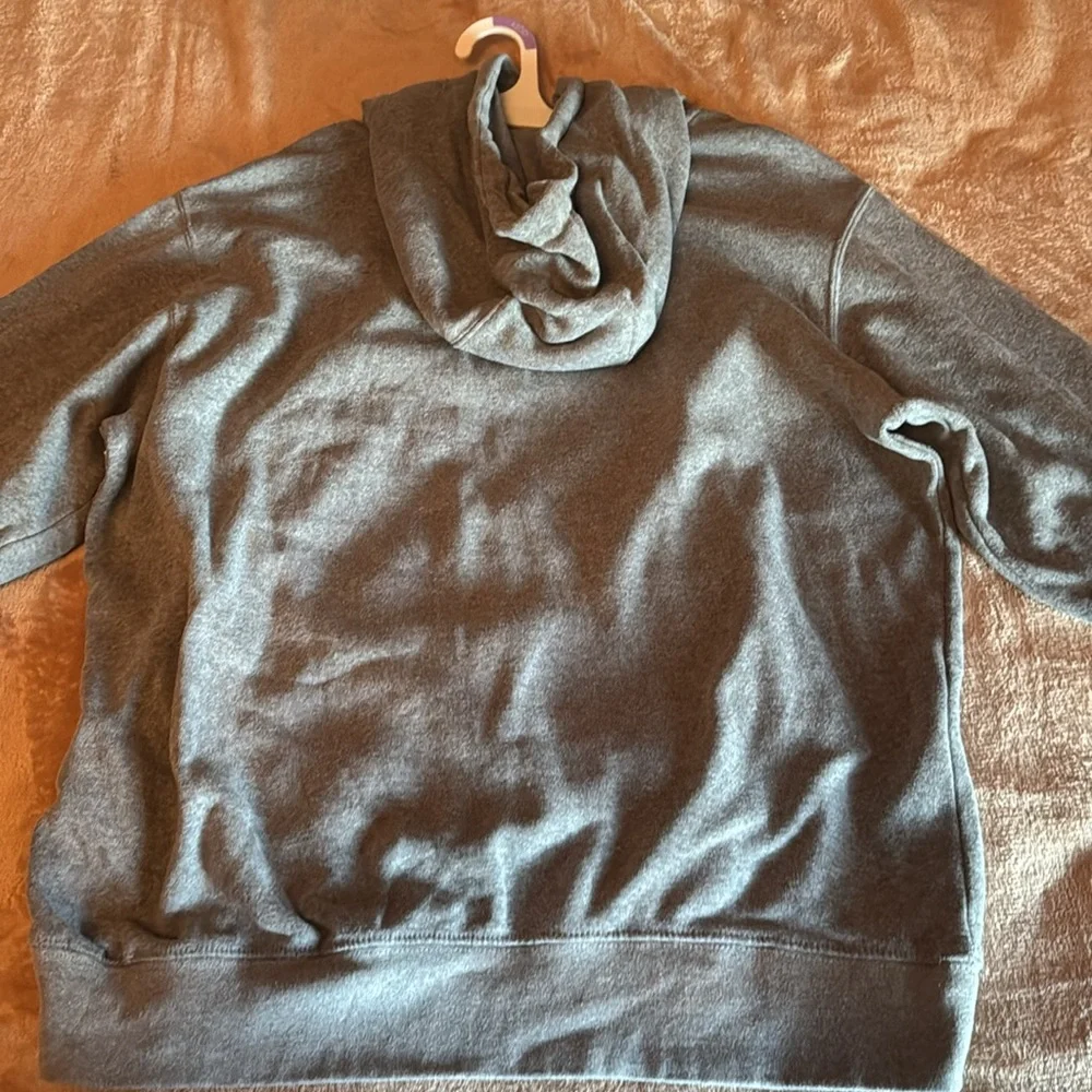 Grey hooded sweatshirt size large - Picture 2 of 2